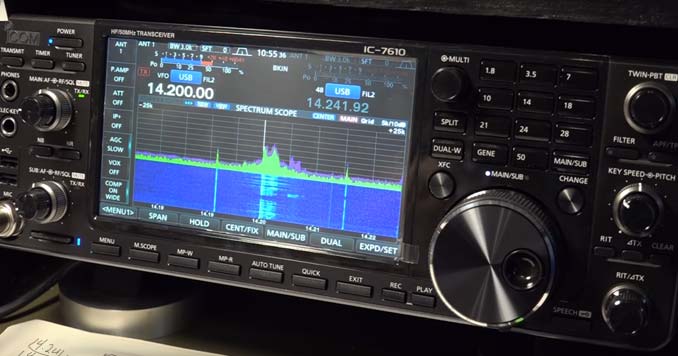 The ICOM IC-7610 HF/6m Transceiver